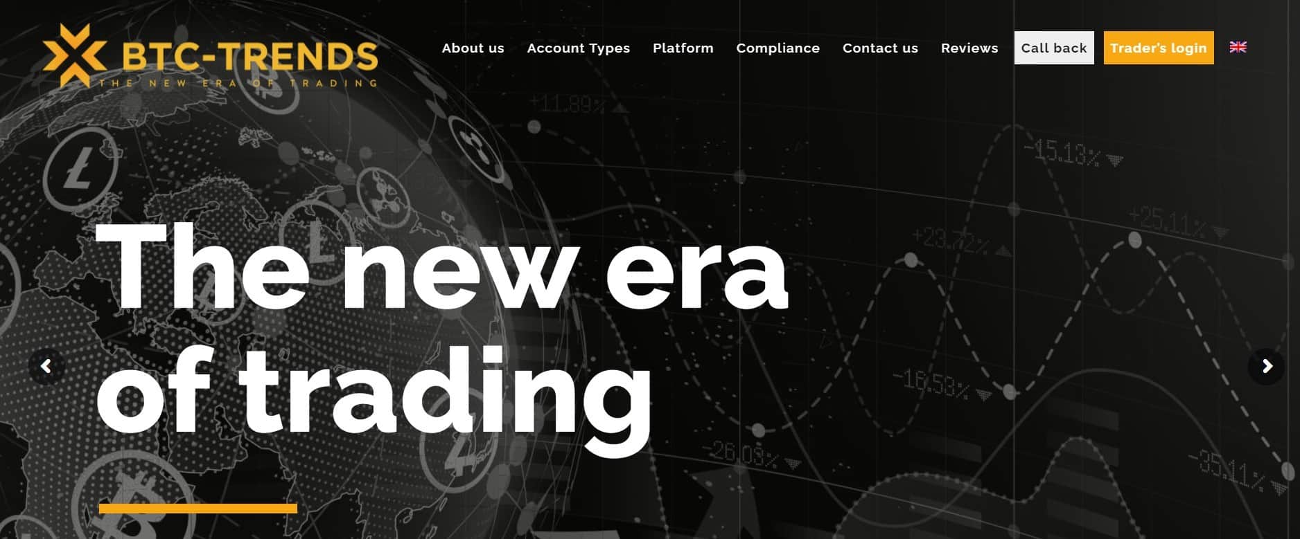 BTC-Trends website