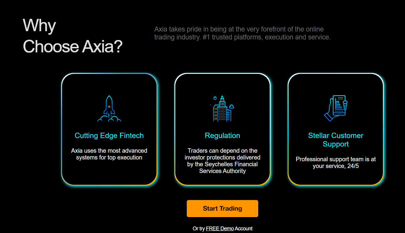 why choose Axia Source: axiainvestments.com 