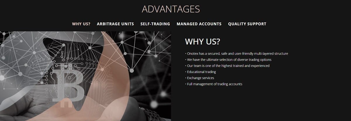 ONOTEX cryptocurrency trading