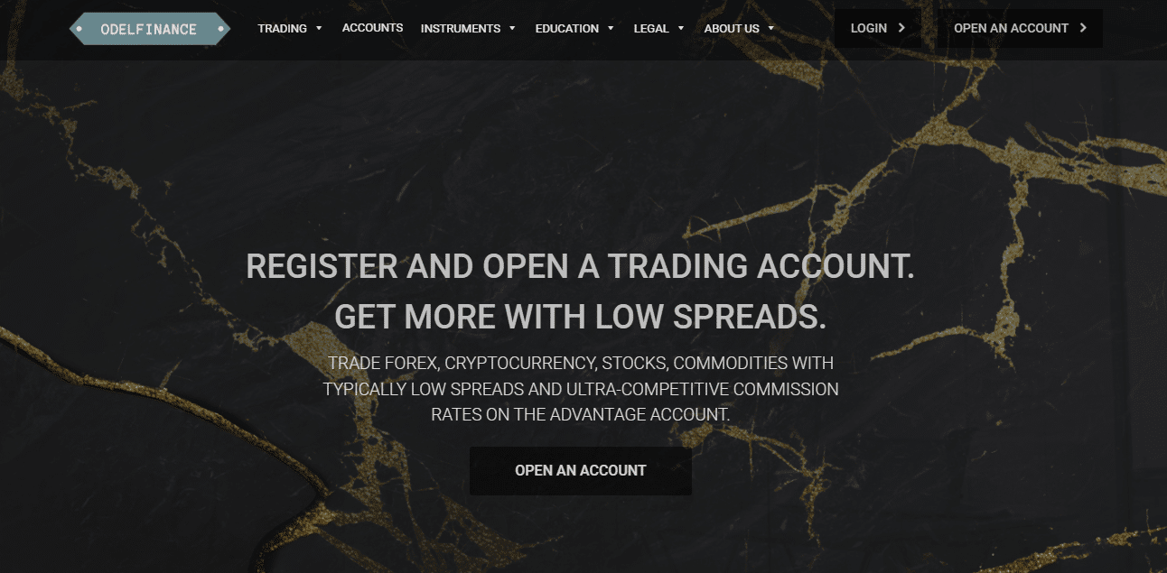 Odel Finance trading platform