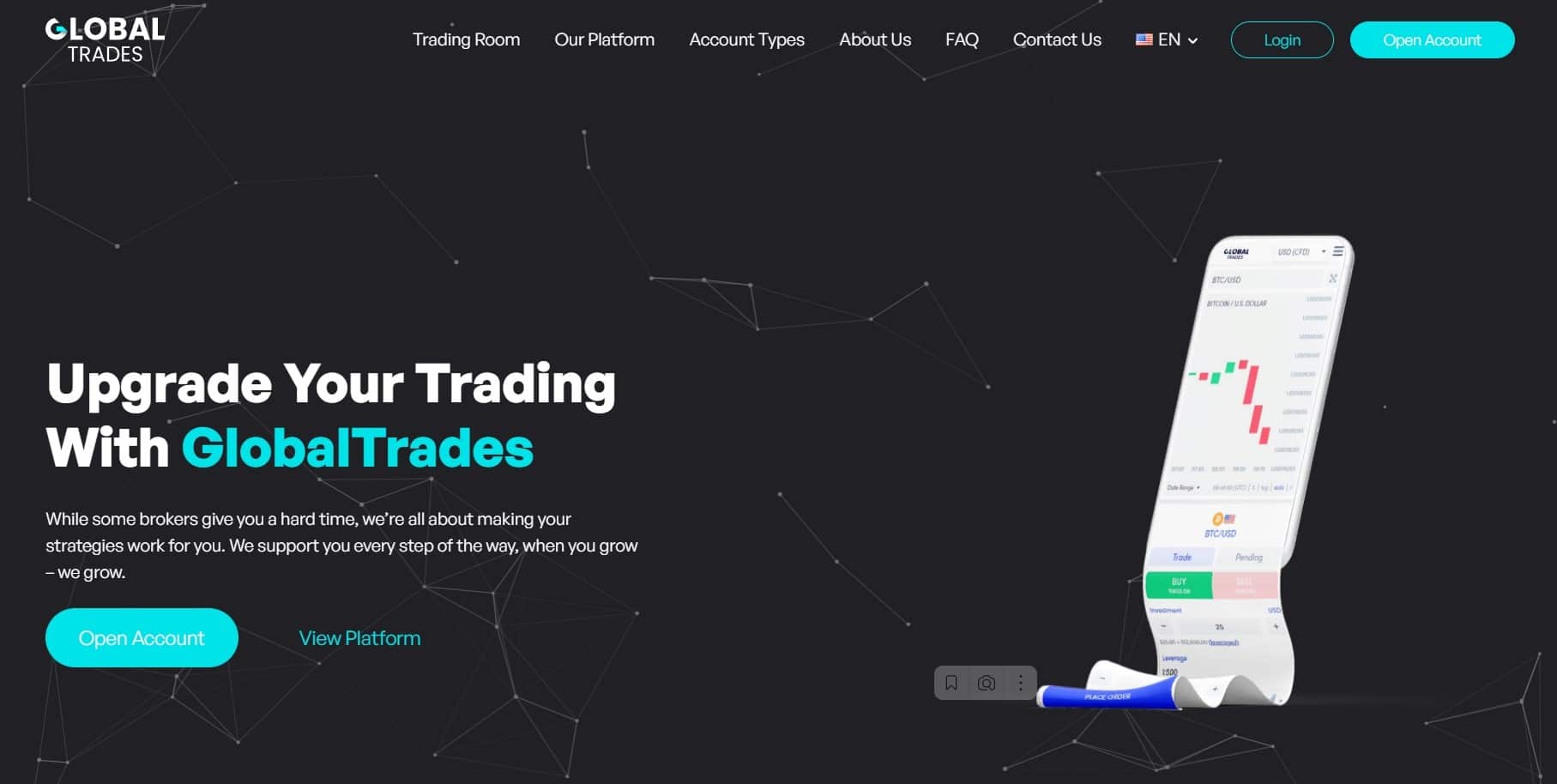 GlobalTrades homepage