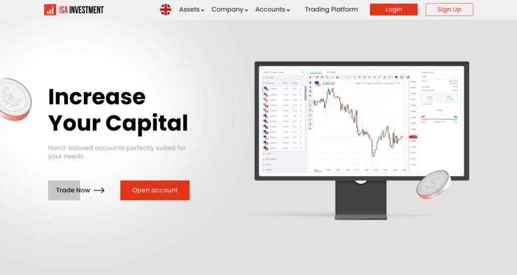 ISA Investment trading platform