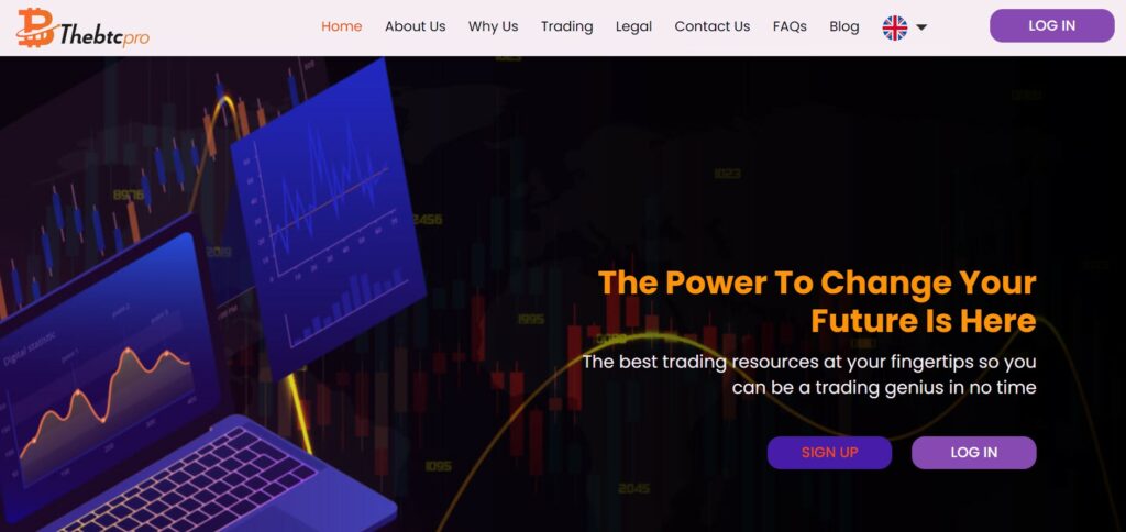 The BTC Pro website