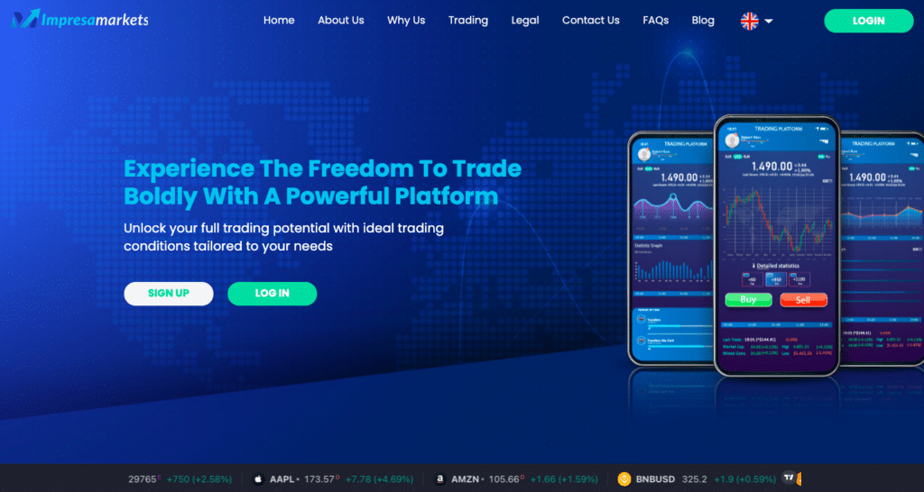 Impresamarkets trading platform