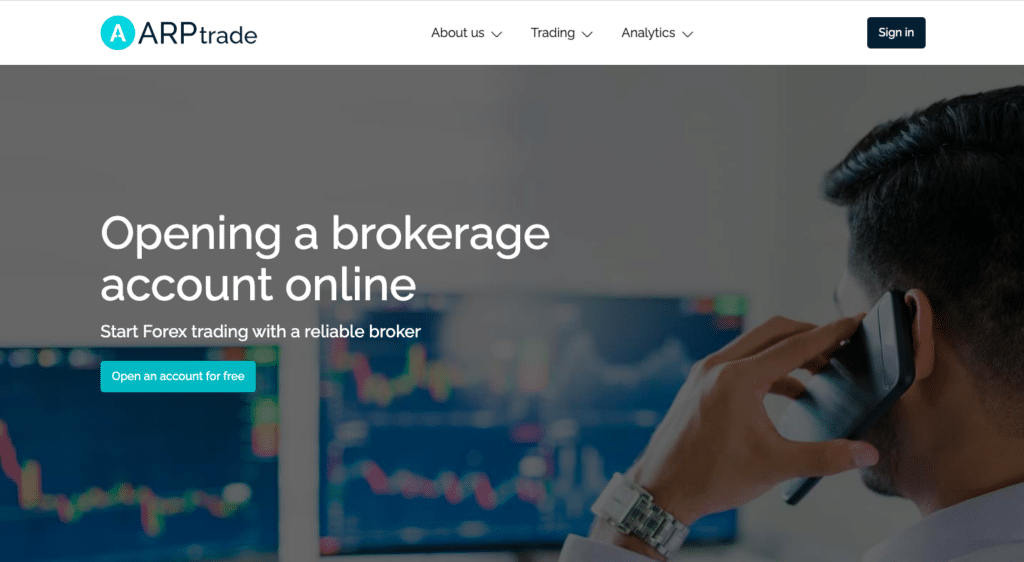 ARPtrade trading platform