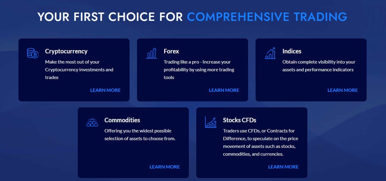 MetaSwissX trade assets