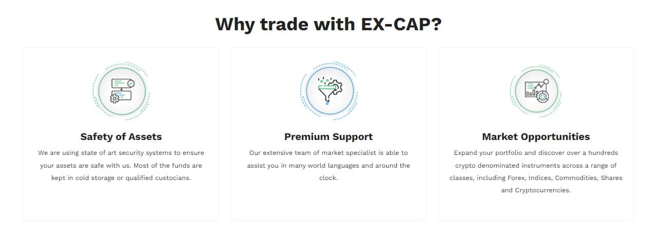 reasons to trade with Ex-Cap
