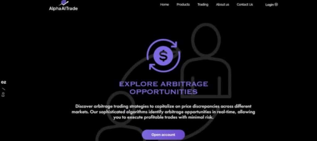 AlphaAITrade website