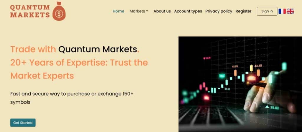 Quantum Markets website